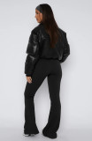Solid Skinny Fitness Running Flared Pants MZ-2859