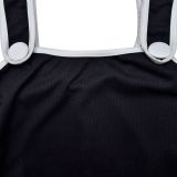 Sexy Wrap Chest And Sling Jumpsuit 2 Piece Set BY-6950