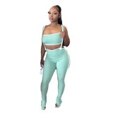 Sexy Wrap Top Back Pants Two-piece Set GDIM-2408