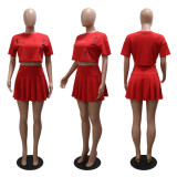 Casual Print Loose Tops And Skirts 2 Piece Set CYA-901154