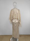 Sexy Off Shoulder Tops And Long Skirt Suit MUE-8058