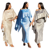 Sexy Off Shoulder Tops And Long Skirt Suit MUE-8058