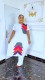 Print Long Sleeve Long Tops And Pants 2 Piece Set NY-10770