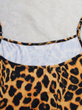 Leopard Print Sling Loose Dress SFY-404