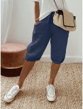 Casual Solid Color Five-minute Pants GYSM-W0739