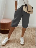 Casual Solid Color Five-minute Pants GYSM-W0739