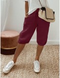 Casual Solid Color Five-minute Pants GYSM-W0739
