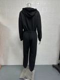 Solid Color Hooded Loose Jumpsuit GYSM-W0729