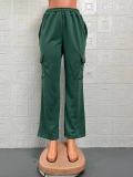 Casual Solid Color Sport Loose Pants GYSM-W0710