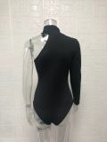 Single Shoulder Long Sleeve Solid Bodysuit GYSM-W0514