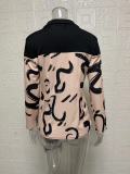 Long Sleeve Single-breasted Printed Lapel Coat GYSM-W0708