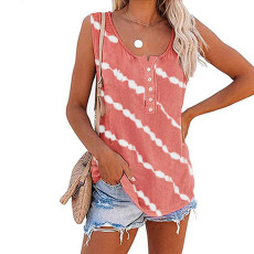 Printed Sleeveless Casual Vest T-Shirt GYSM-W0259