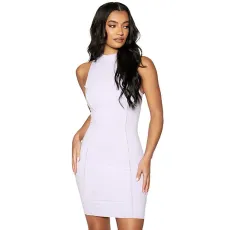 Sleeveless Solid Color Mini Dress GYSM-W0288