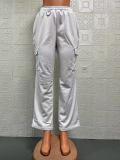 Casual Solid Color Sport Loose Pants GYSM-W0710