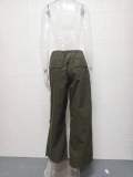 Drawstring Fashion Wide Leg Casual Pants GYSM-W0508