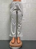 Casual Solid Color Sport Loose Pants GYSM-W0710