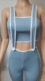 Sexy Wrap Top Back Pants Two-piece Set GDIM-2408