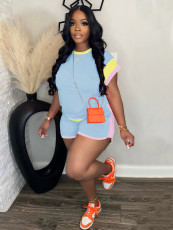 Casual Loose O Neck Two Piece Shorts Set SFY-458