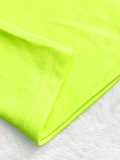 Solid Lapel Short Sleeve Wide Leg Pants Casual Set SFY-441