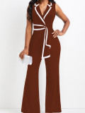 Fashion V-neck Sleeveless Slim Jumpsuit SFY-2769