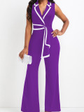 Fashion V-neck Sleeveless Slim Jumpsuit SFY-2769