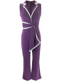 Fashion V-neck Sleeveless Slim Jumpsuit SFY-2769