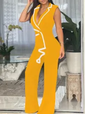 Fashion V-neck Sleeveless Slim Jumpsuit SFY-2769