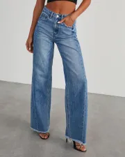 Loose Denim Fashion Wide Leg Jeans GYAN-32150