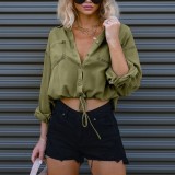 Fashionable Double Pocket Loose Denim Shirt GYAN-630