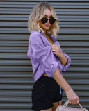 Fashionable Double Pocket Loose Denim Shirt GYAN-630