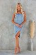 Wrap Sexy Patchwork Slim Denim Dress GYAN-32153