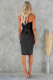 Wrap Sexy Patchwork Slim Denim Dress GYAN-32153