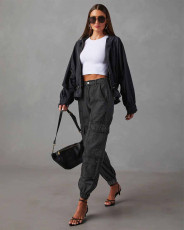 Casual Denim Solid Color Loose Jeans GYAN-32139