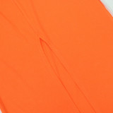 Solid Color Sleeveless Sling Split Maxi Dress CYA-901205