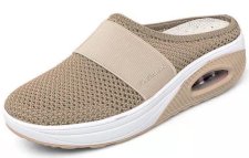 Mesh Thick Bottom Baotou Slope Heel Slippers GYUX-14