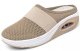 Mesh Thick Bottom Baotou Slope Heel Slippers GYUX-14