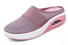 Mesh Thick Bottom Baotou Slope Heel Slippers GYUX-14