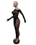 Lace Embroidery Sexy Hollow Out Jumpsuit MEM-88578
