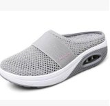 Mesh Thick Bottom Baotou Slope Heel Slippers GYUX-14