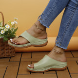 Slope Heel Over Toe Sandal GYUX-6188