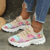 Flower Pattern Sport Casual Shoes GYUX-555