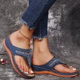 Thick Bottom Slope Heel Casual Beach Outwear Sandals GYUX-12314