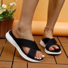 Hollow Out Thick Bottom Slippers GYUX-34571