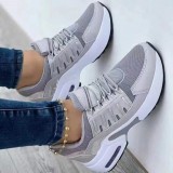 Casual Flyknit Mesh Lace-up Sneakers GYUX-3213