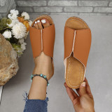 Slope Heel Slippers Thick Bottom Sandals GYUX-21231