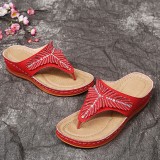 Thick Bottom Slope Heel Casual Beach Outwear Sandals GYUX-12314