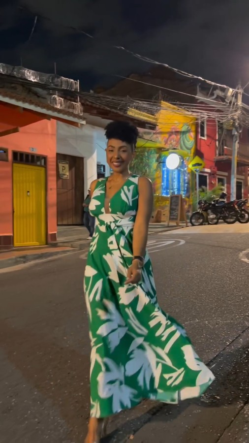 Sleeveless Print Big Swing Maxi Dress NY-10775