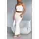 Bubble Wrinkle Wrap Split Skirt Two Piece Set ASL-6710