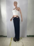 Hip Hop Sport Back Tie Two Wear Loose Casual Pants BLX-63008