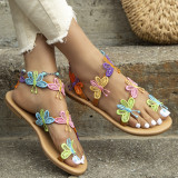 Flat Open Toe Colorful Breathable Sandals GYUX-222